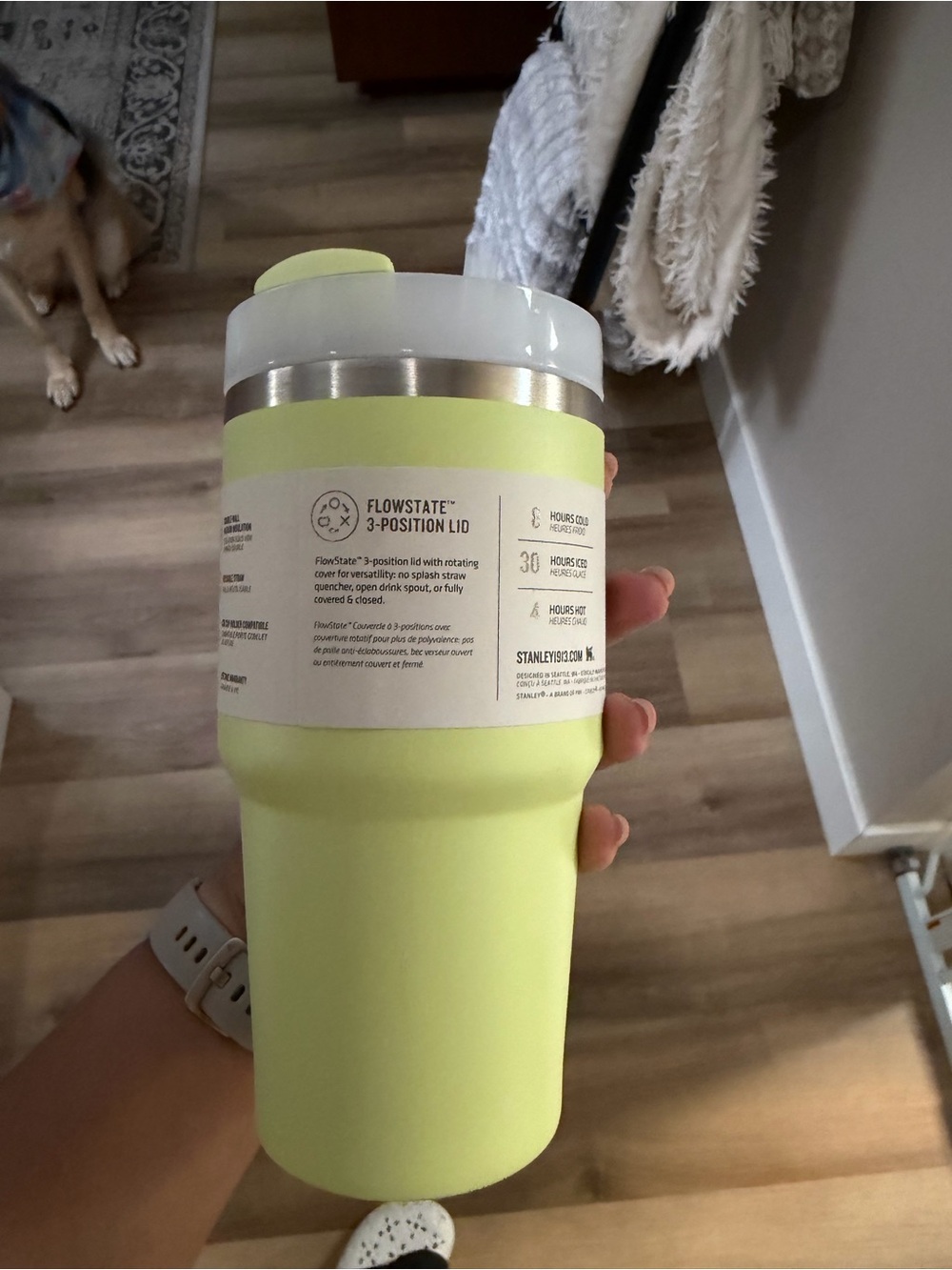 Stanley Quencher H2.0 Tumbler in Lime - Picture 3 of 4